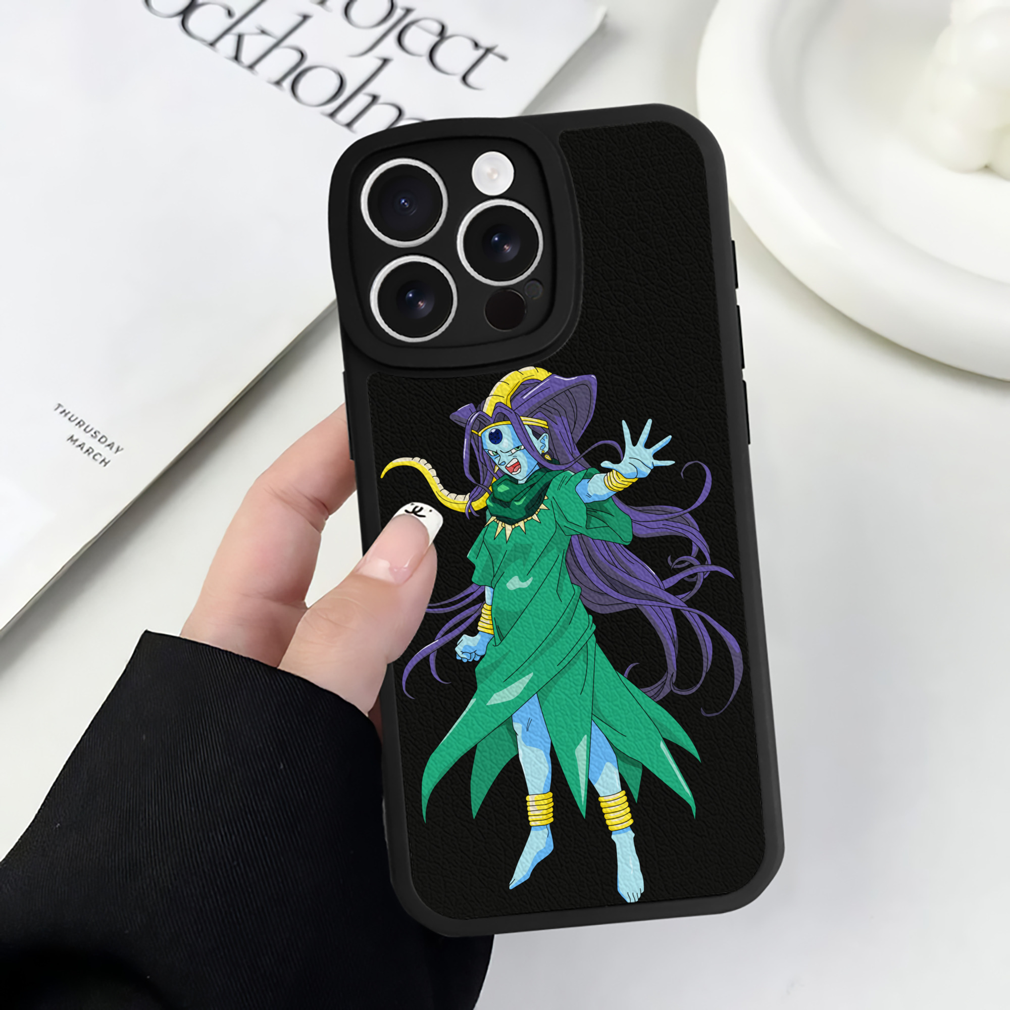 （画像用） ドラゴンボール DRAGON BALL 【iPhone 16シリーズ対応】シリコンスマホケース（レザー調） 材質：シリコン